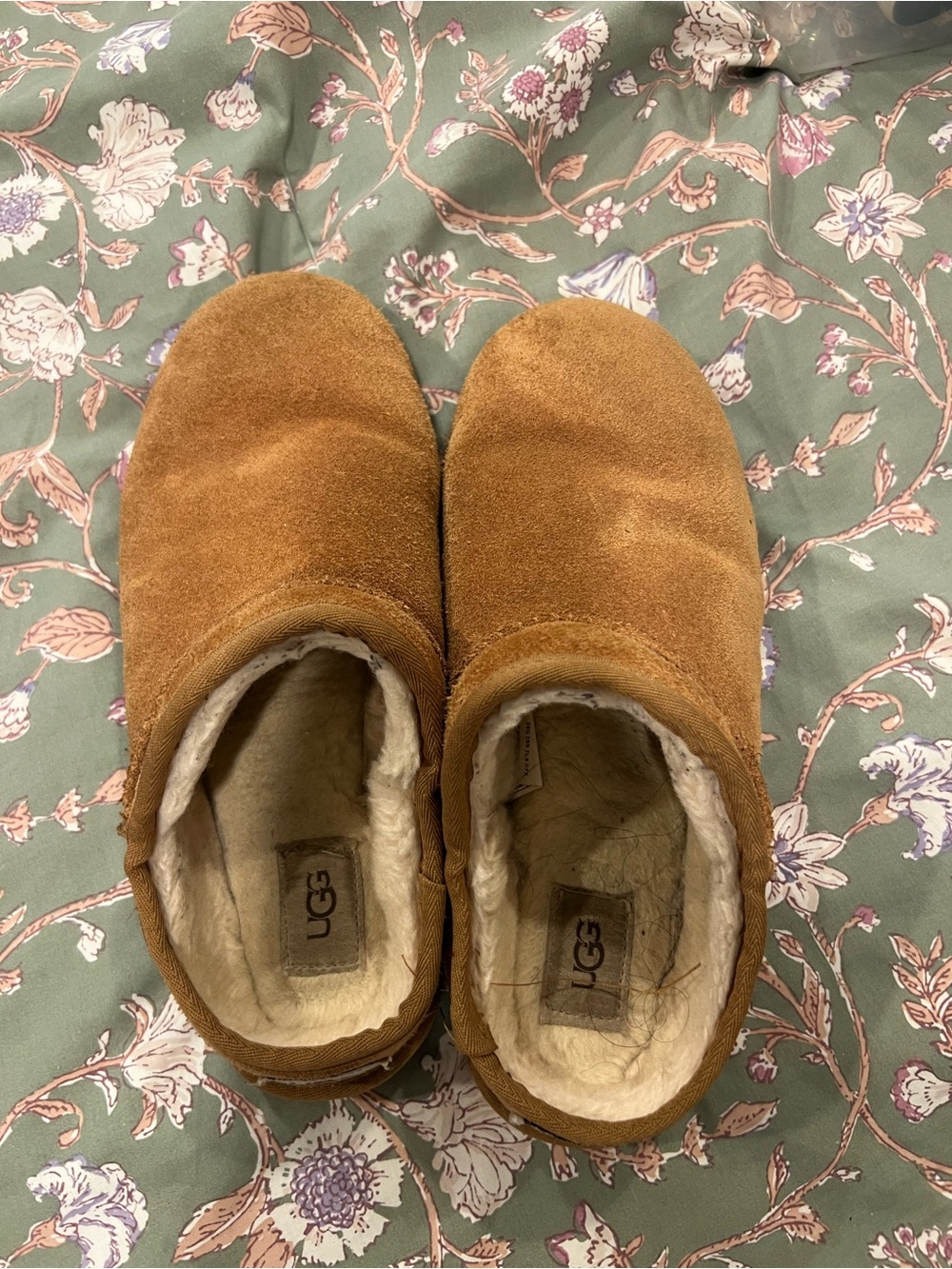 UGG Women’s Chestnut Suede Shearling-Lined Slip-On
